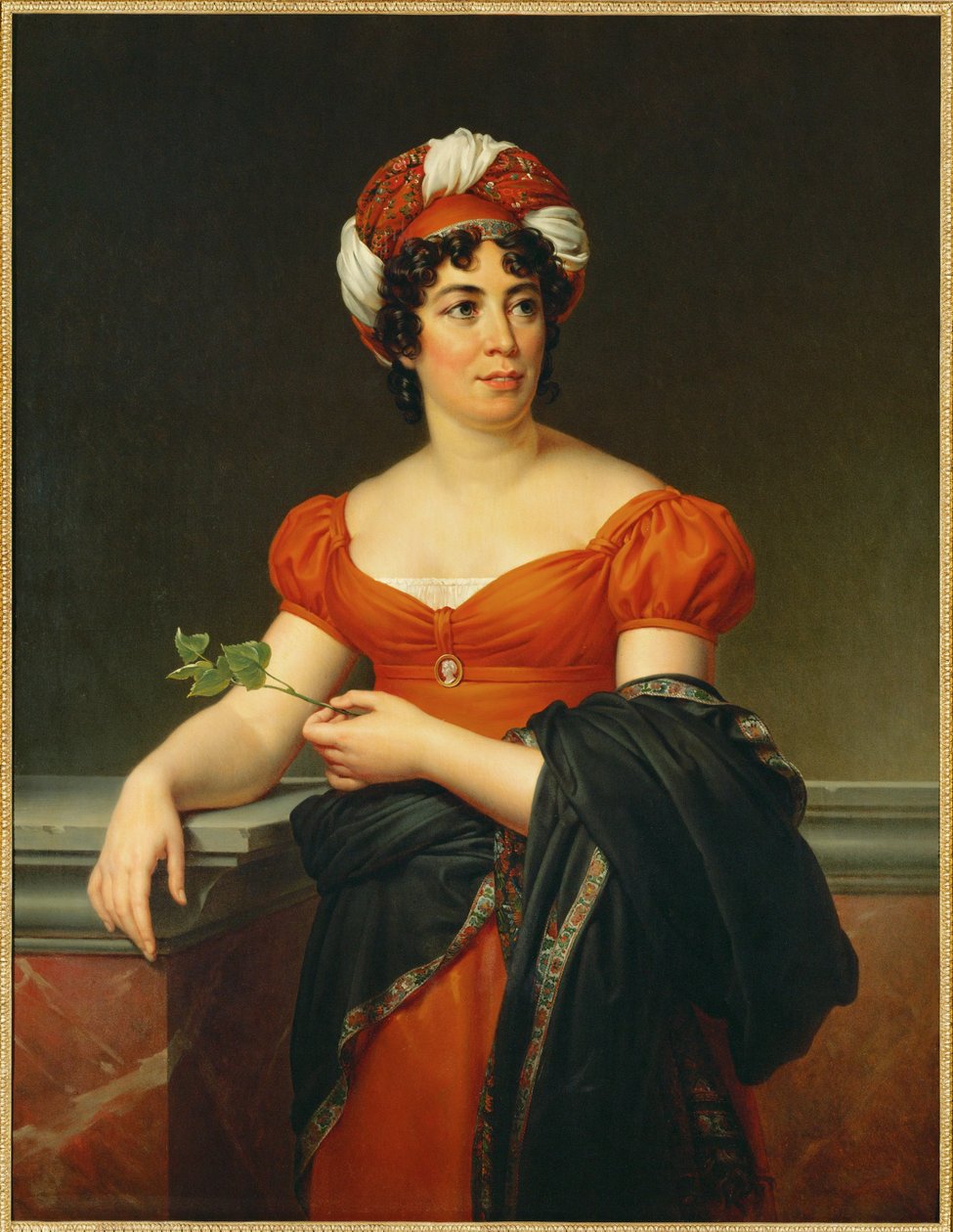 Portrait of Germaine Necker, Madame by Francois (school of) Gerard