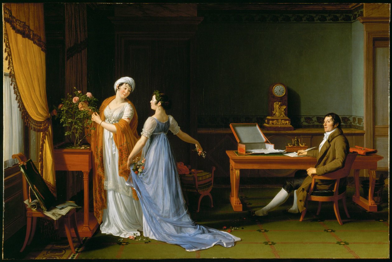 Count de la Forest with His Wife and Daughter by Francois Andre Vincent