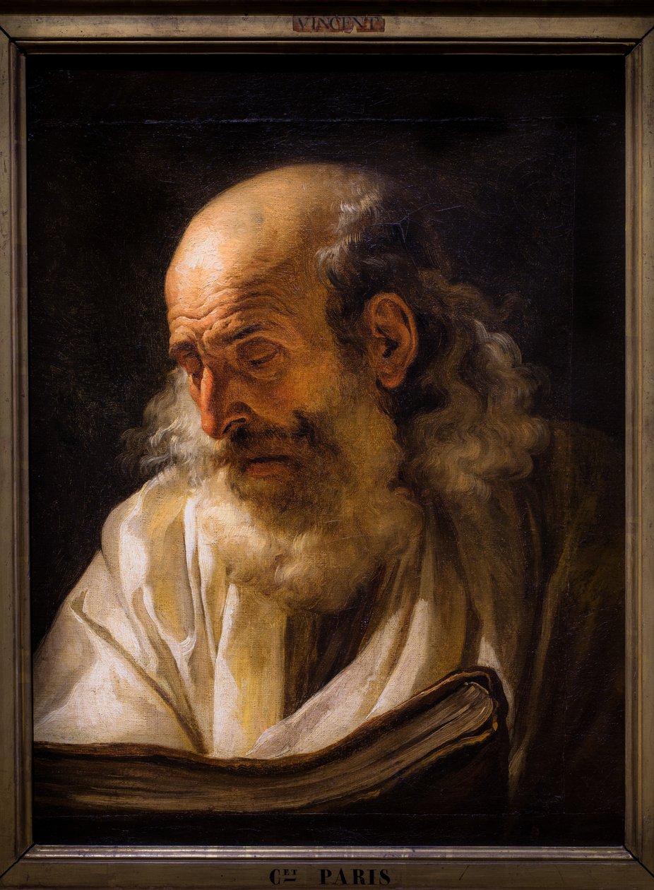 Old Man Reading, circa 1772-1773 by François André Vincent