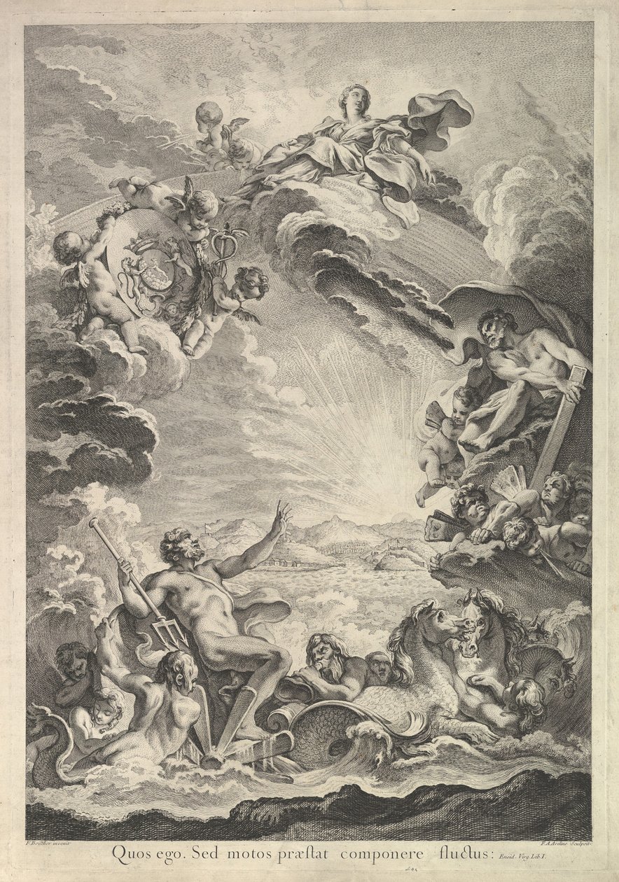 Neptune Calming the Storm by Francois Antoine Aveline