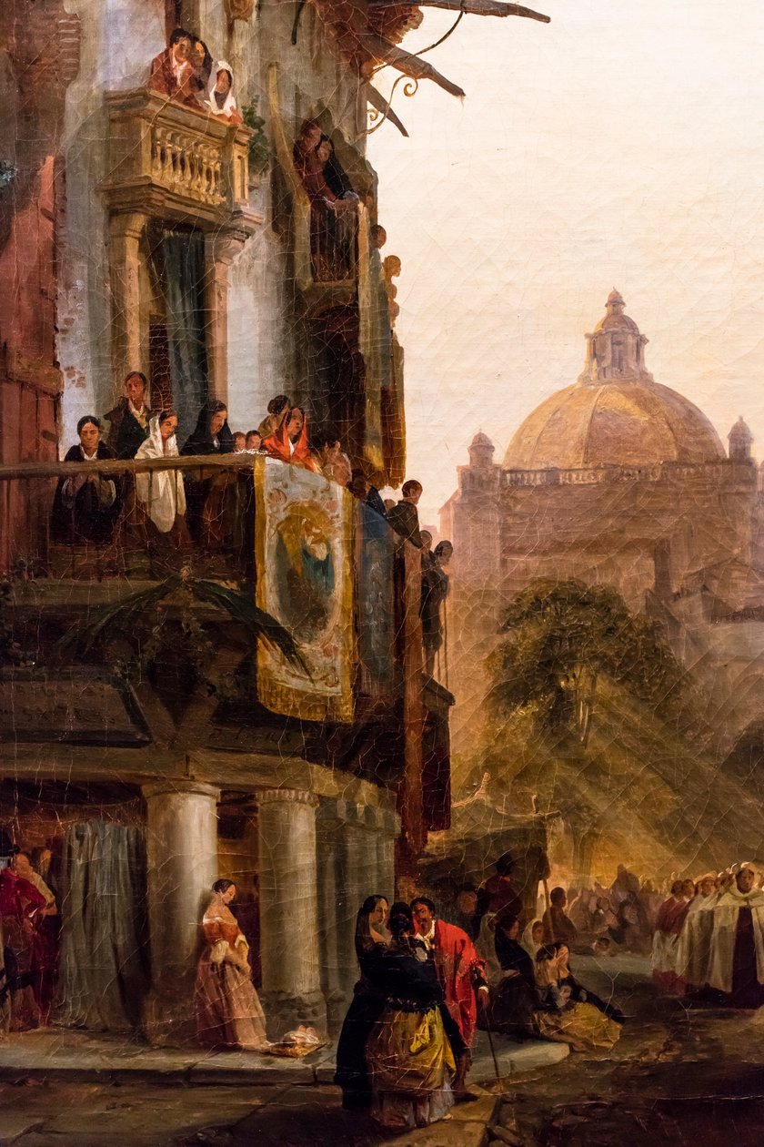 Corpus Christi Procession in Front of Seville Cathedral by Francois Antoine Bossuet
