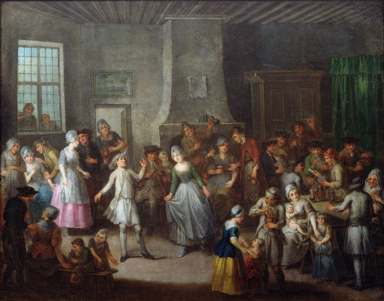 Interior of a Tavern by Francois Aubert