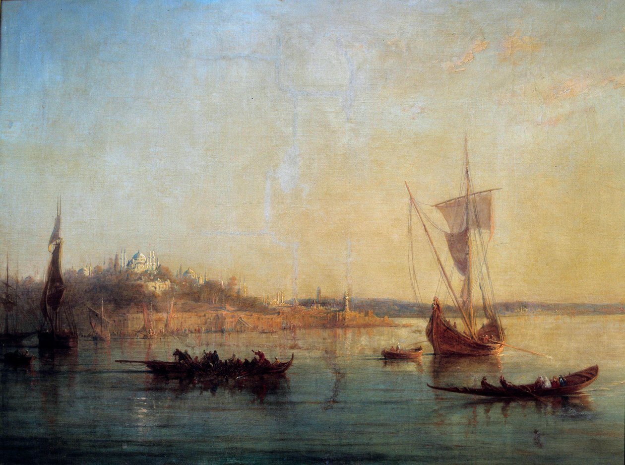 View of Constantinople from the Entrance of the Bosphorus by Francois Barry