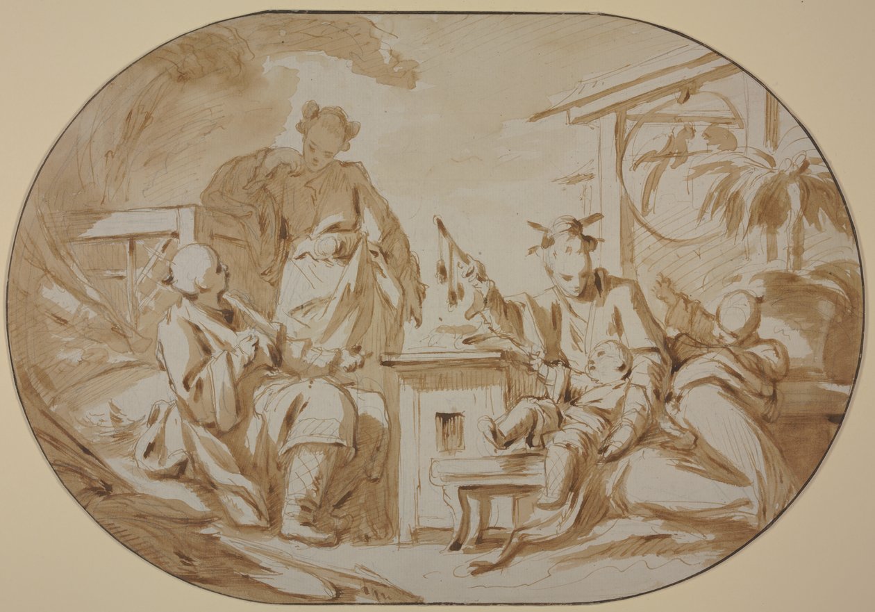 Chinese Family Scene by François Boucher