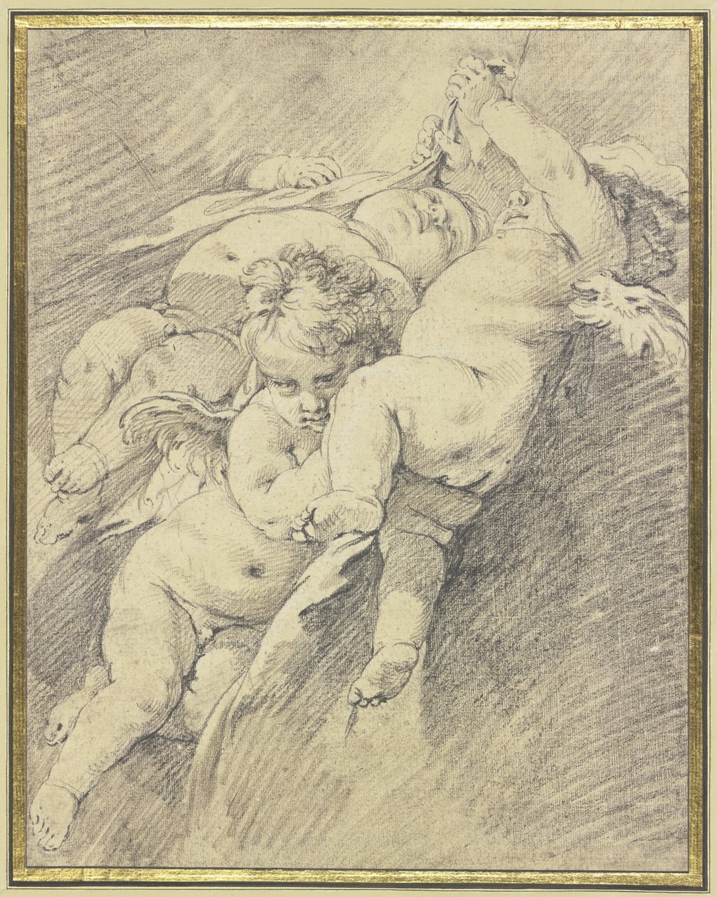 Three Angels Floating in the Air by François Boucher