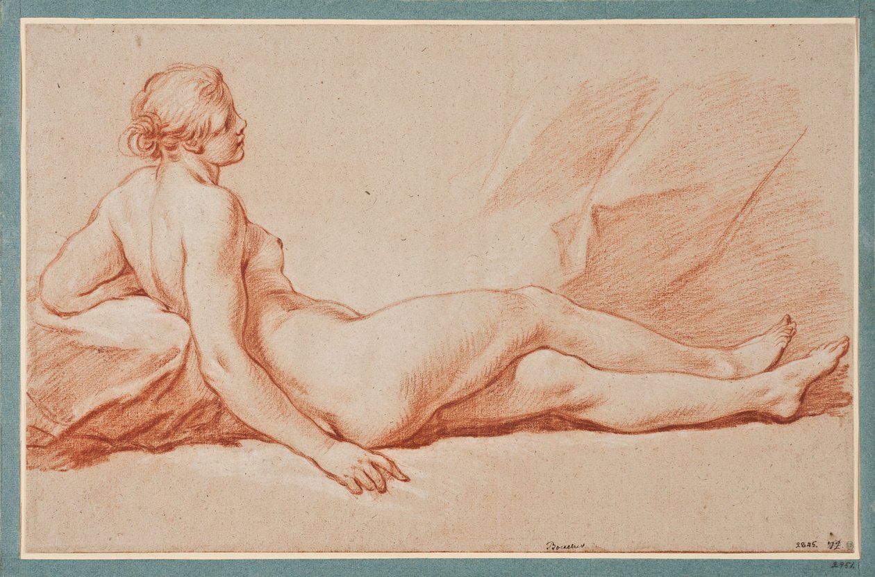 Reclining Female Model by François Boucher