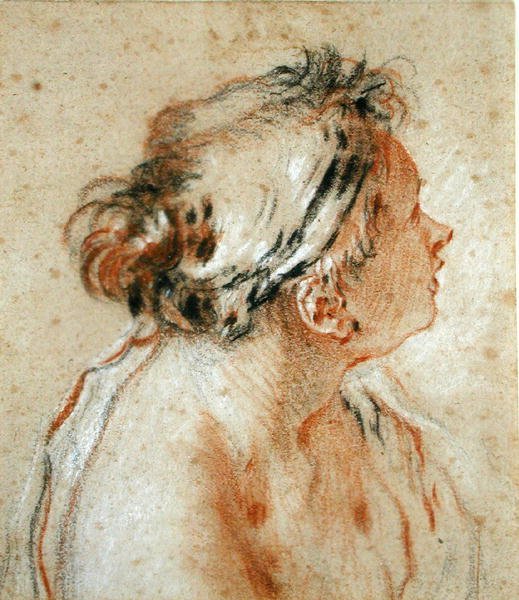 Head of a Nymph by François Boucher