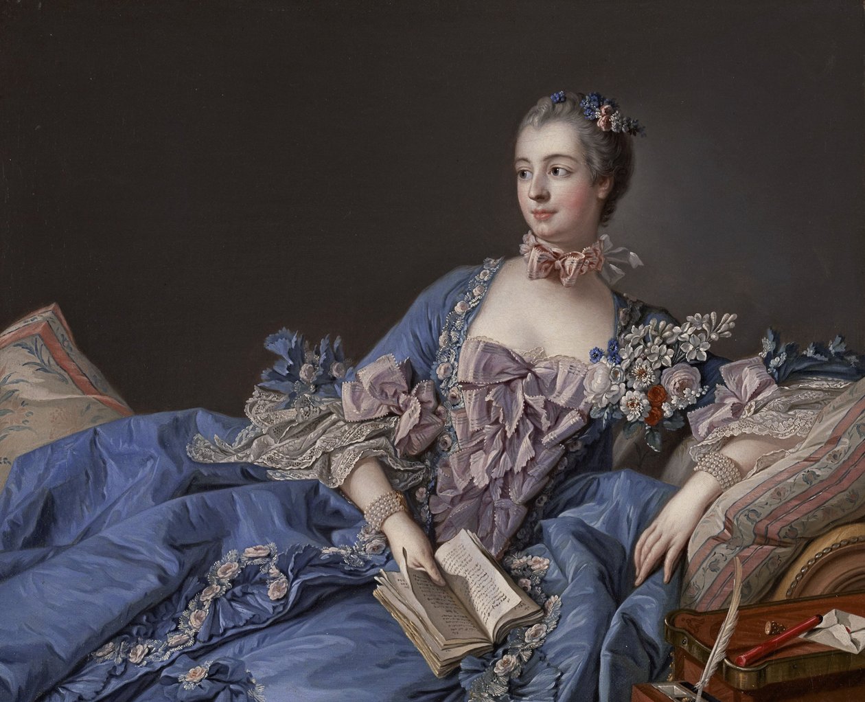 Madame de Pompadour (Jeanne-Antoinette Poisson; 1721-1764) by François Boucher