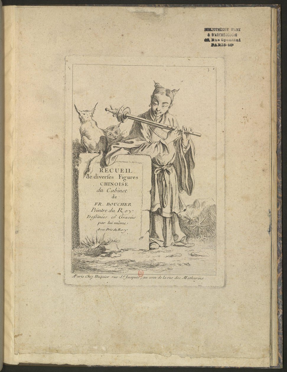 Collection of Various Chinese Figures from the Cabinet of François Boucher by François Boucher