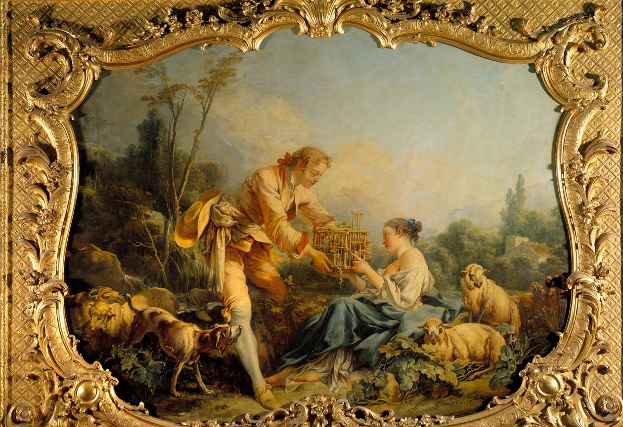 The Complacent Pastoral Scene by François Boucher