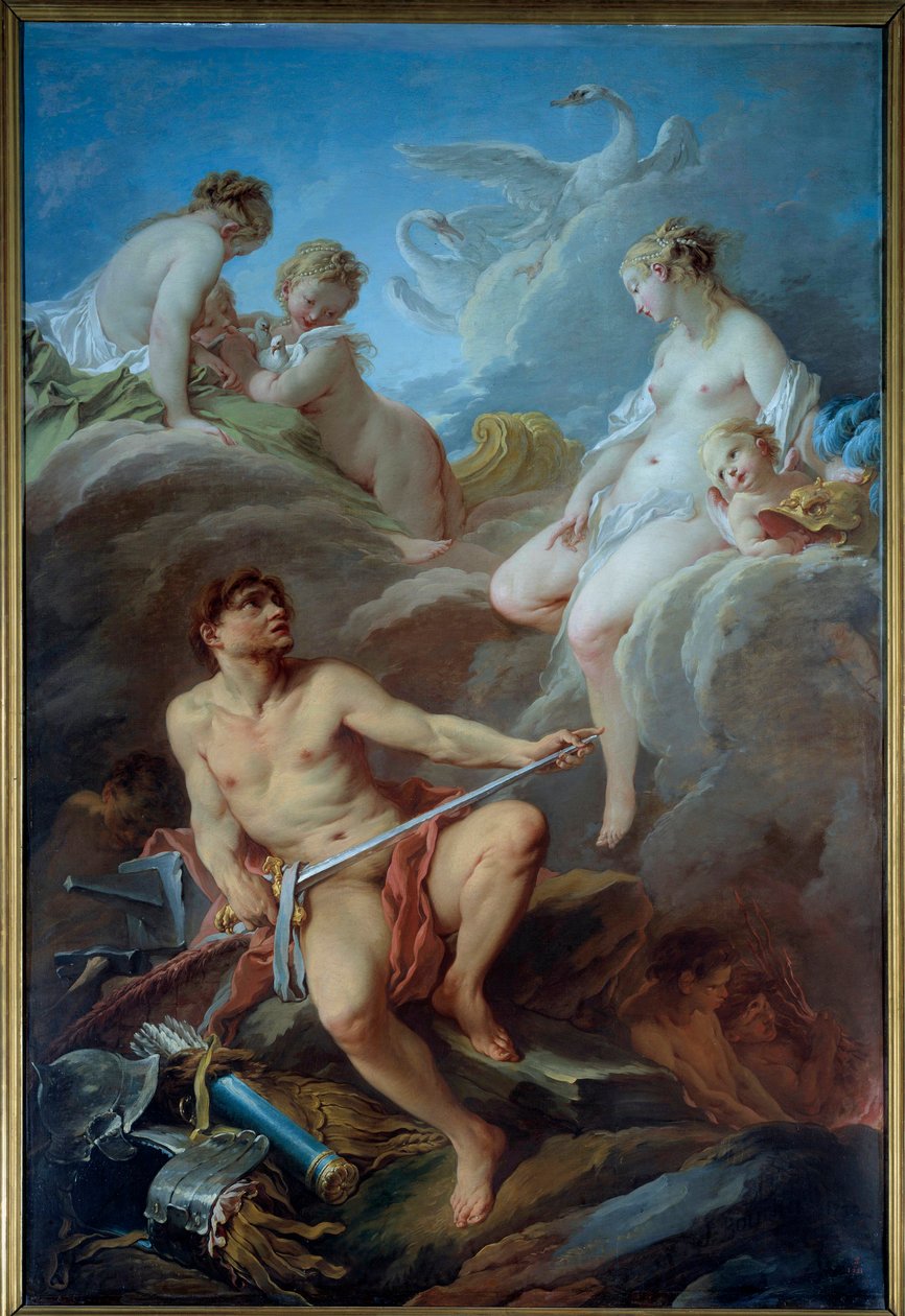 Venus Asking Vulcan for Weapons for Enee by François Boucher