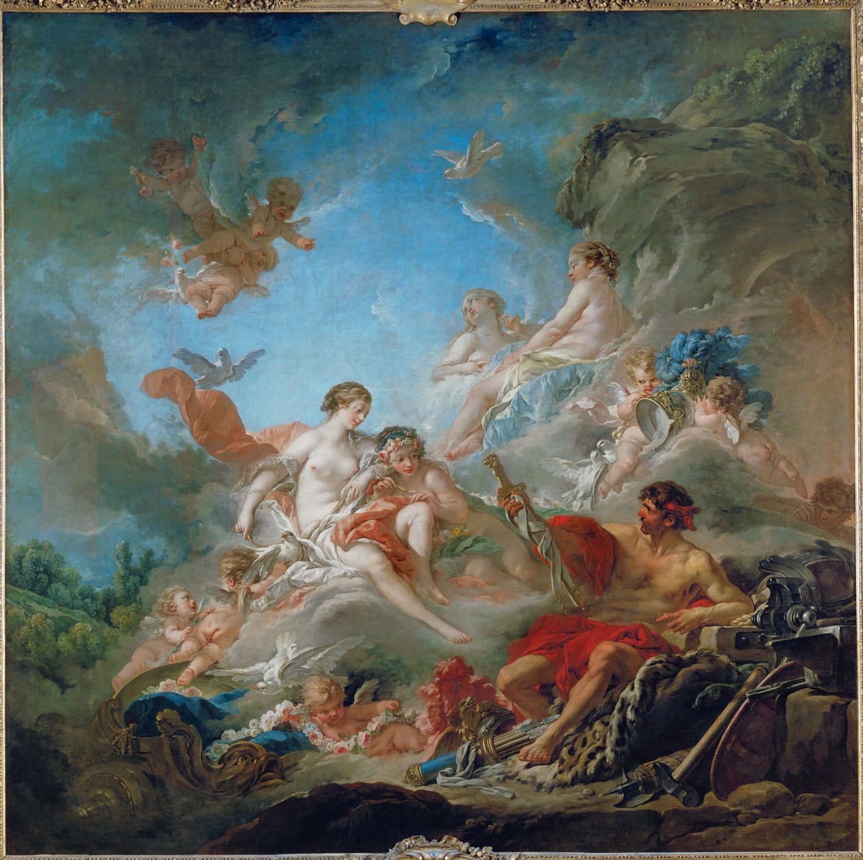 Vulcan Presenting Arms to Venus for Aeneas by François Boucher