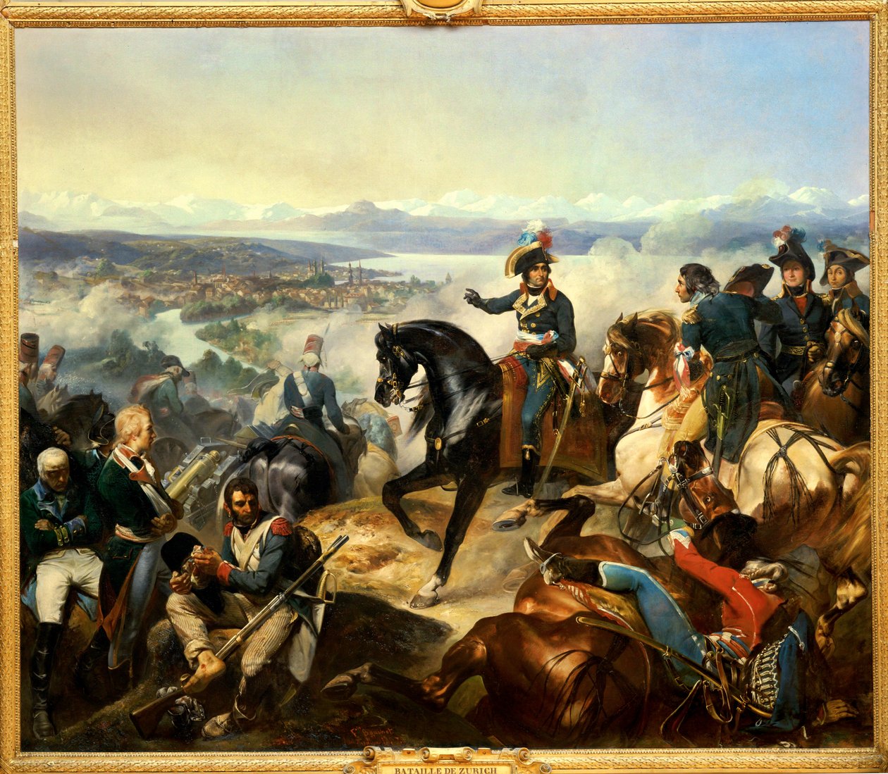 Battle of Zurich Won by General Massena, September 23 by Francois Bouchot