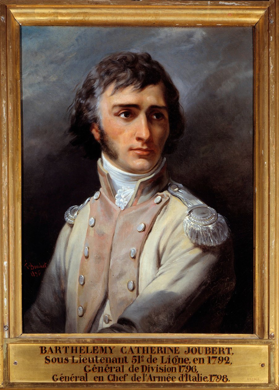 Portrait of Barthelemy Joubert in second lieutenant