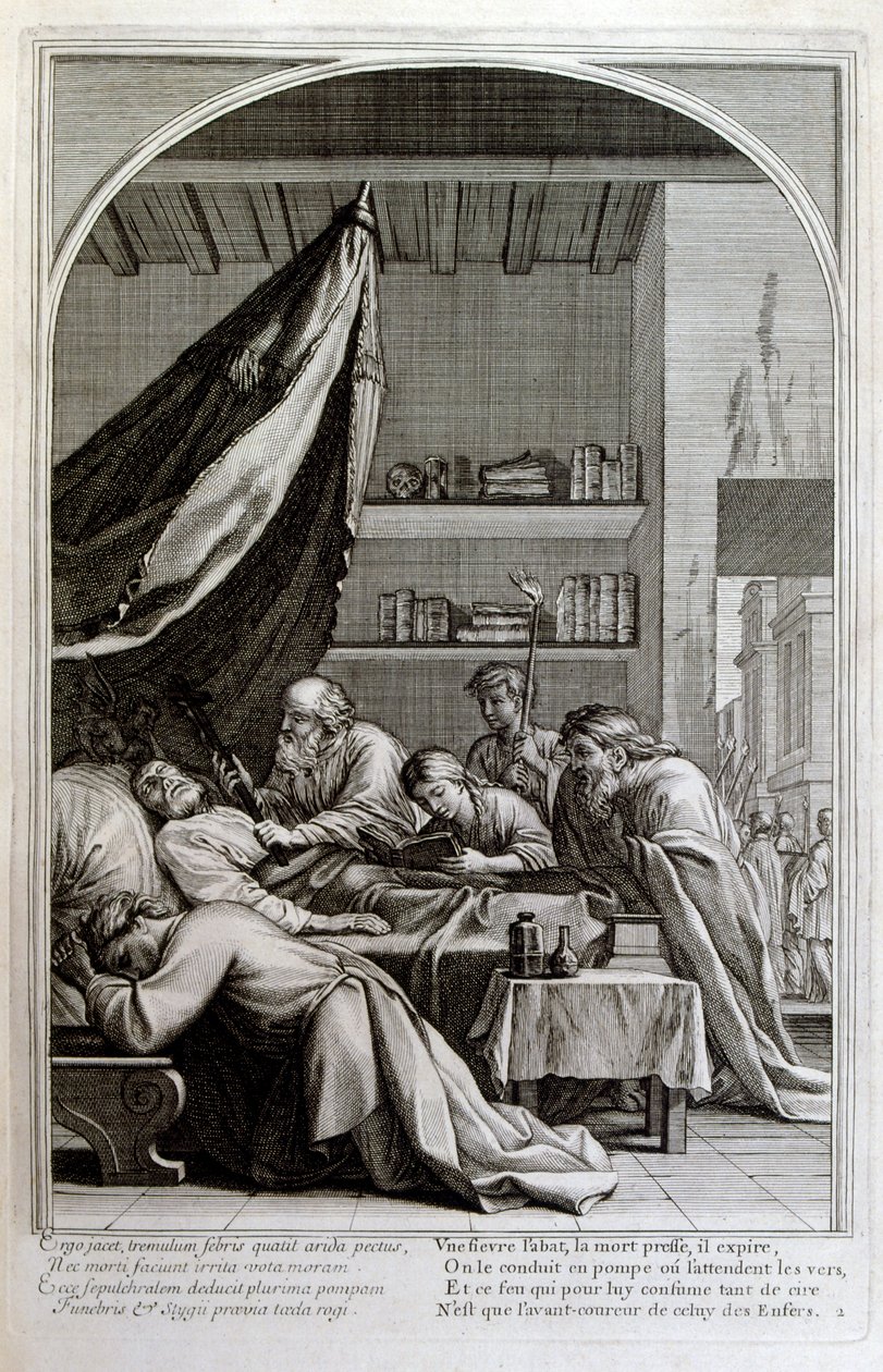Engraving by Francois Chauveau 1680 