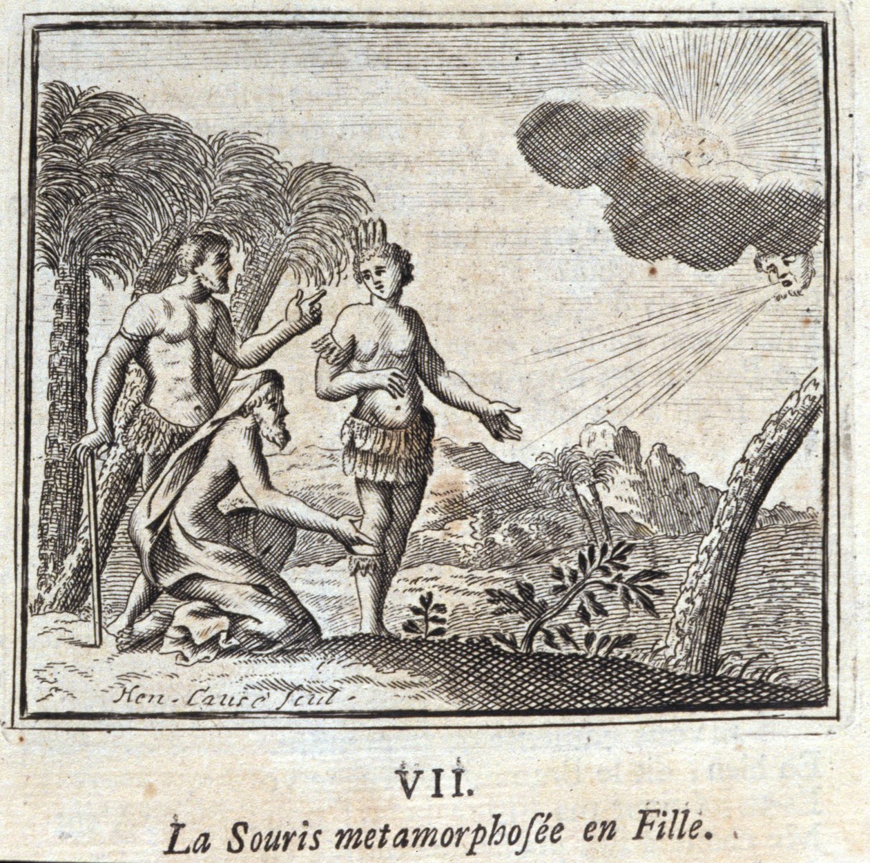 The Mouse metamorphosed into a Girl (Illustration by François Chauveau) by Francois Chauveau