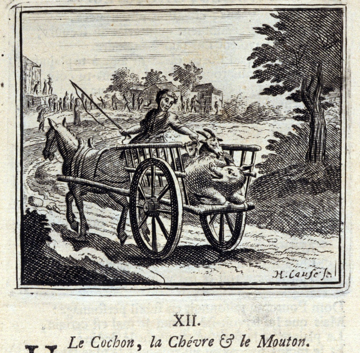 The Pig, the Goat and the Sheep by Francois Chauveau