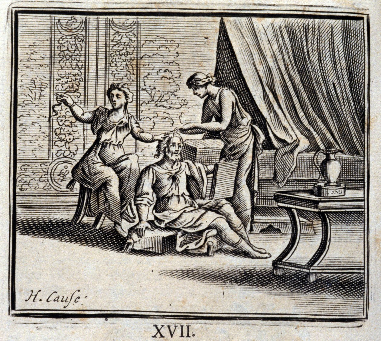 Man Between Two Ages and His Two Mistresses by Francois Chauveau