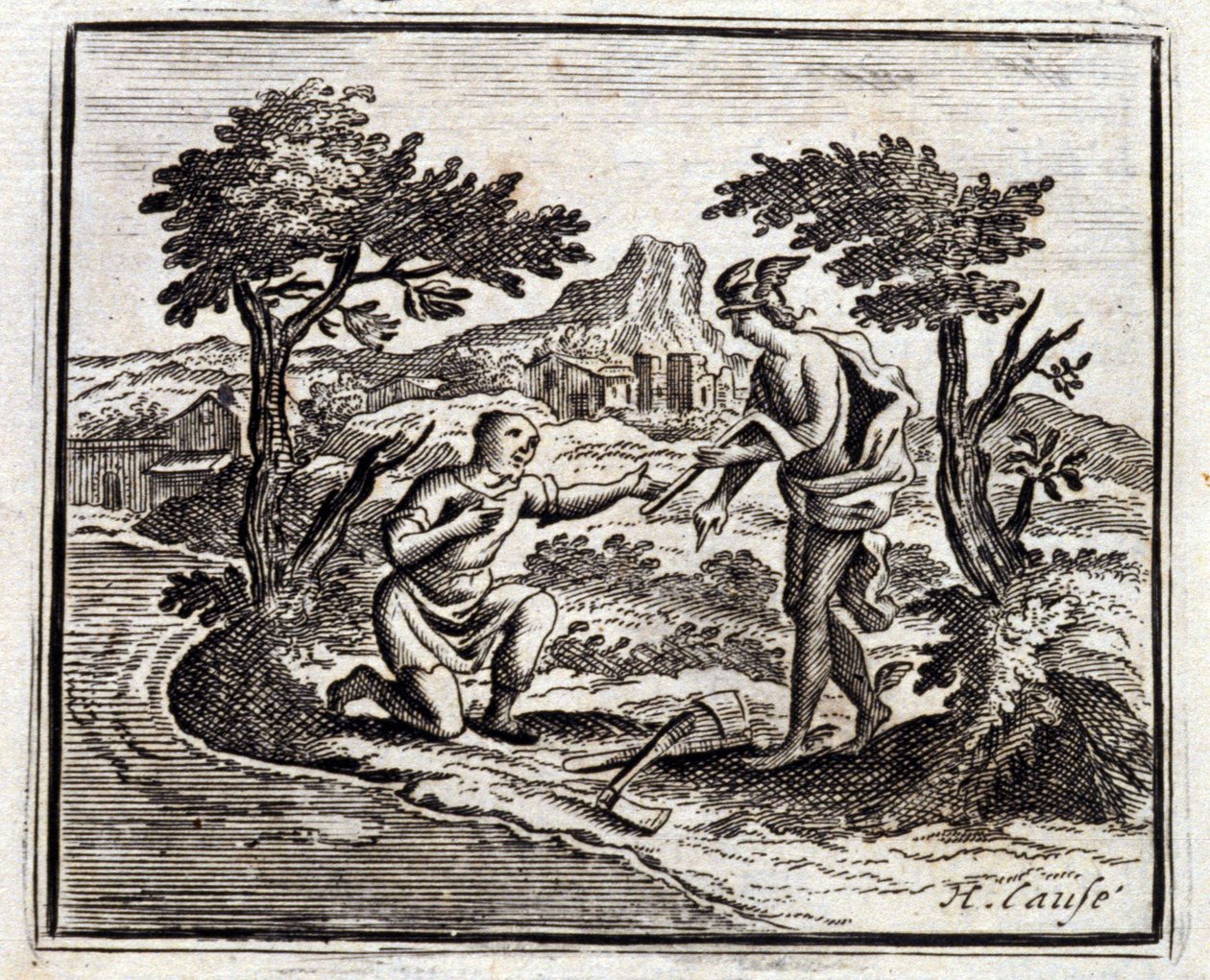 The Woodcutter and Mercury by Francois Chauveau