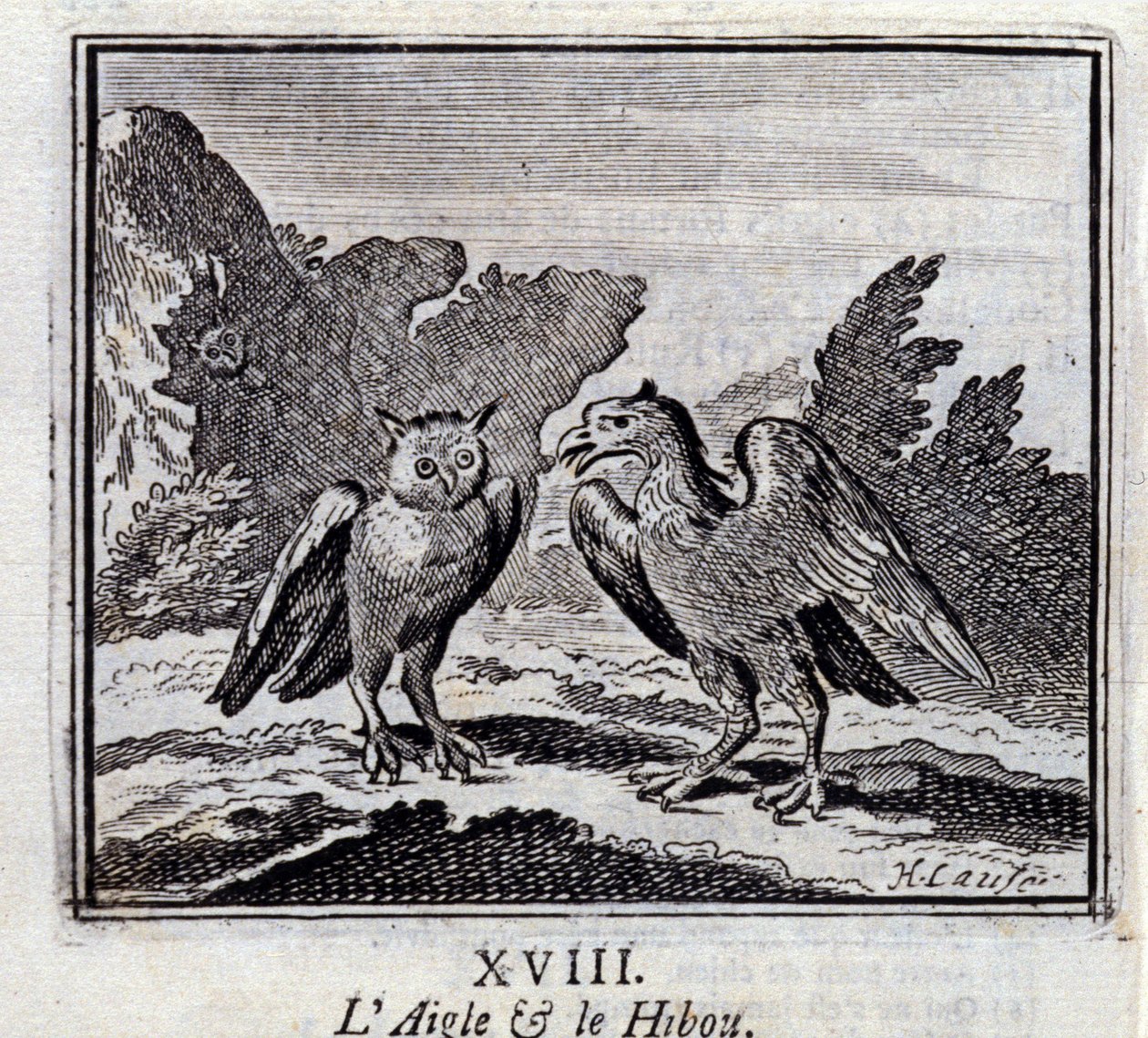 The Eagle and the Owl by Francois Chauveau