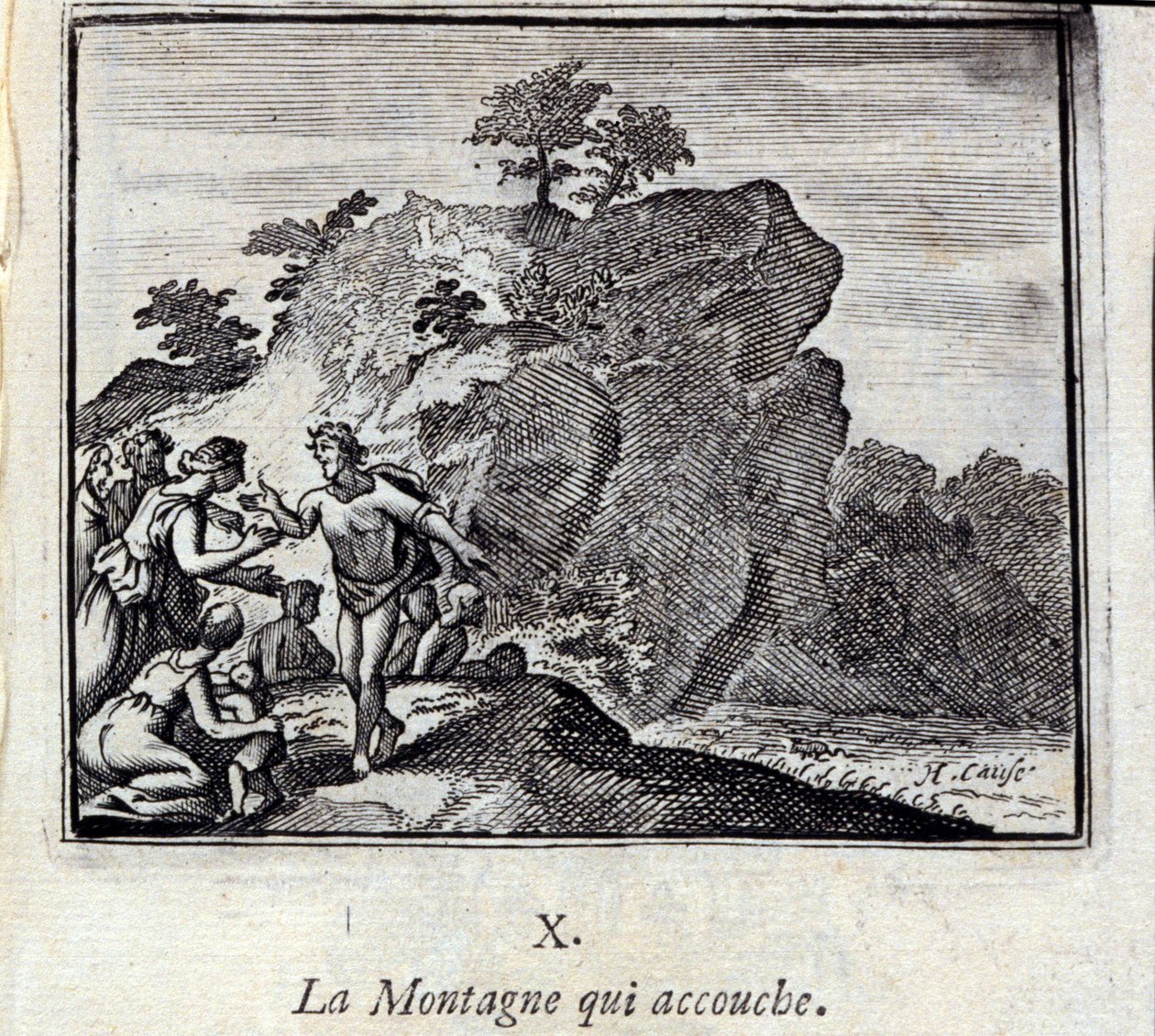 The Mountain Giving Birth by Francois Chauveau