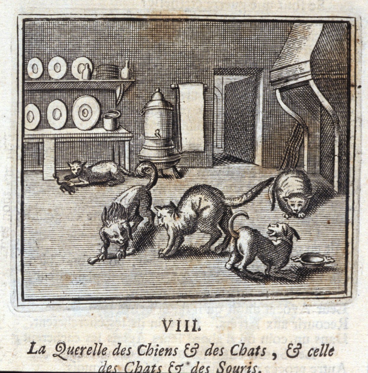 The Quarrel of Dogs and Cats, and that of Cats and Mice by Francois Chauveau