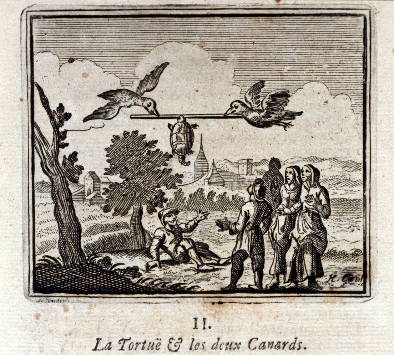 The Turtle and the Two Ducks by Francois Chauveau