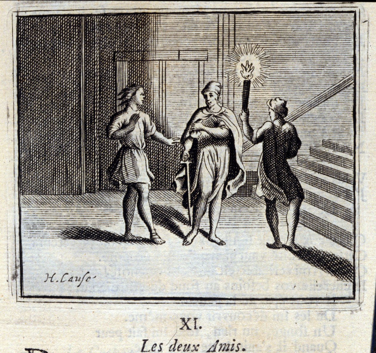 The two friends (Illustration by François Chauveau) by Francois Chauveau
