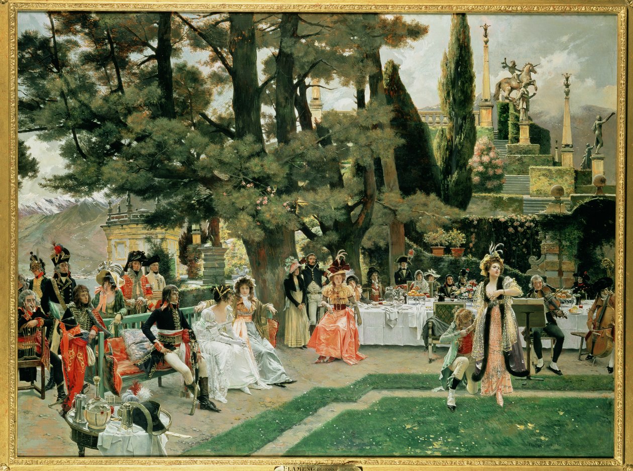 The Reception for Napoleon I on the Isola Bella in the 5th Year of his Reign by Francois Flameng
