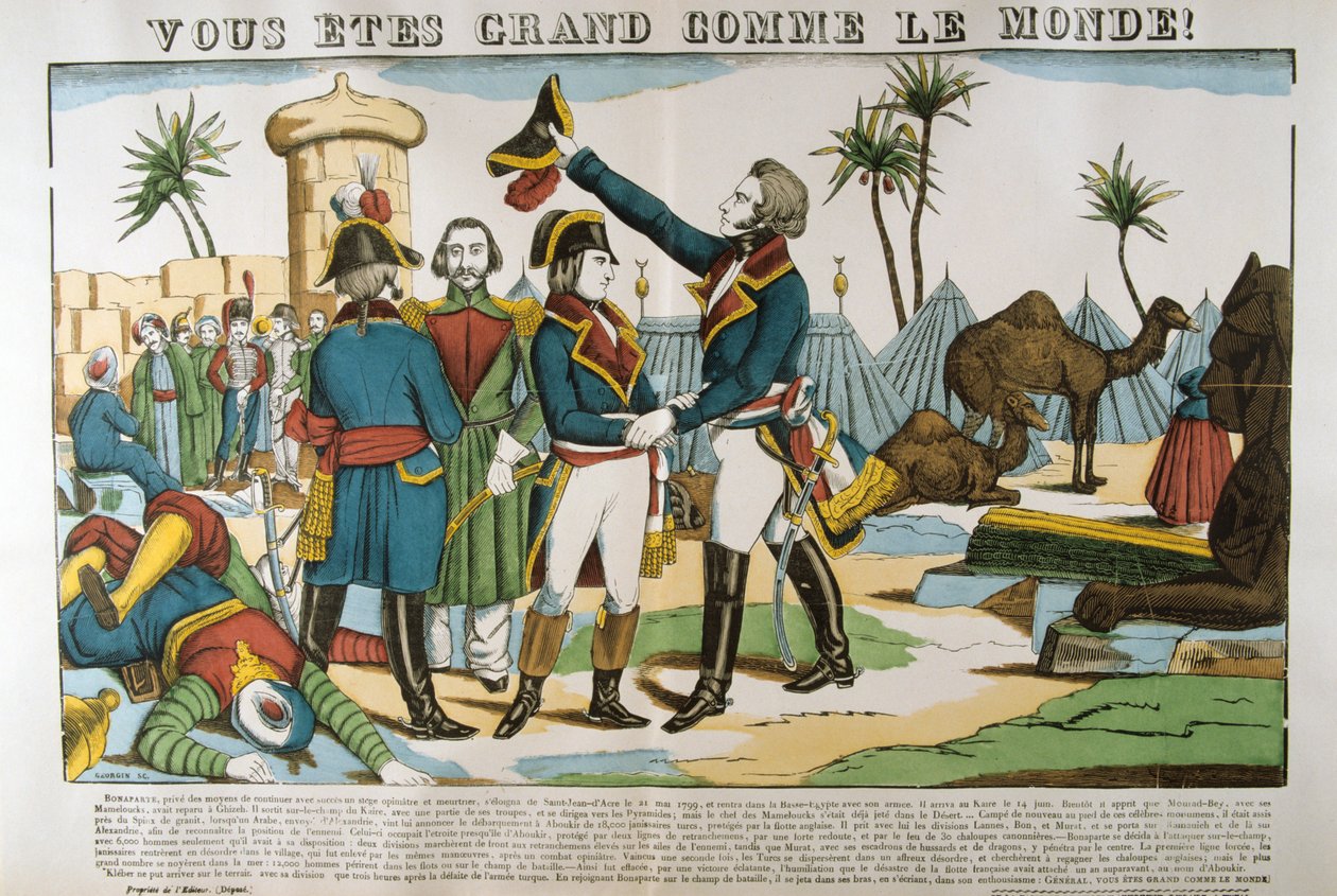 Napoleon and General Kleber on the Expedition to Egypt by Francois Georgin