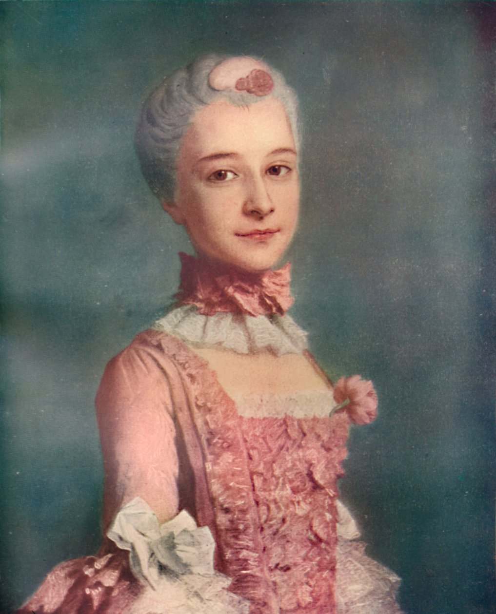 The Lady in Pink by Francois-Hubert Drouais