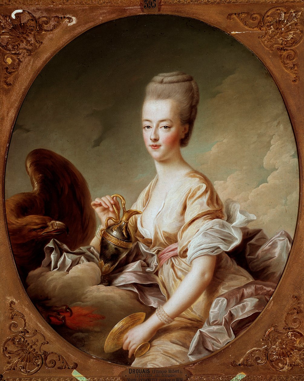 Portrait of Marie Antoinette as Hebe by Francois Hubert Drouais