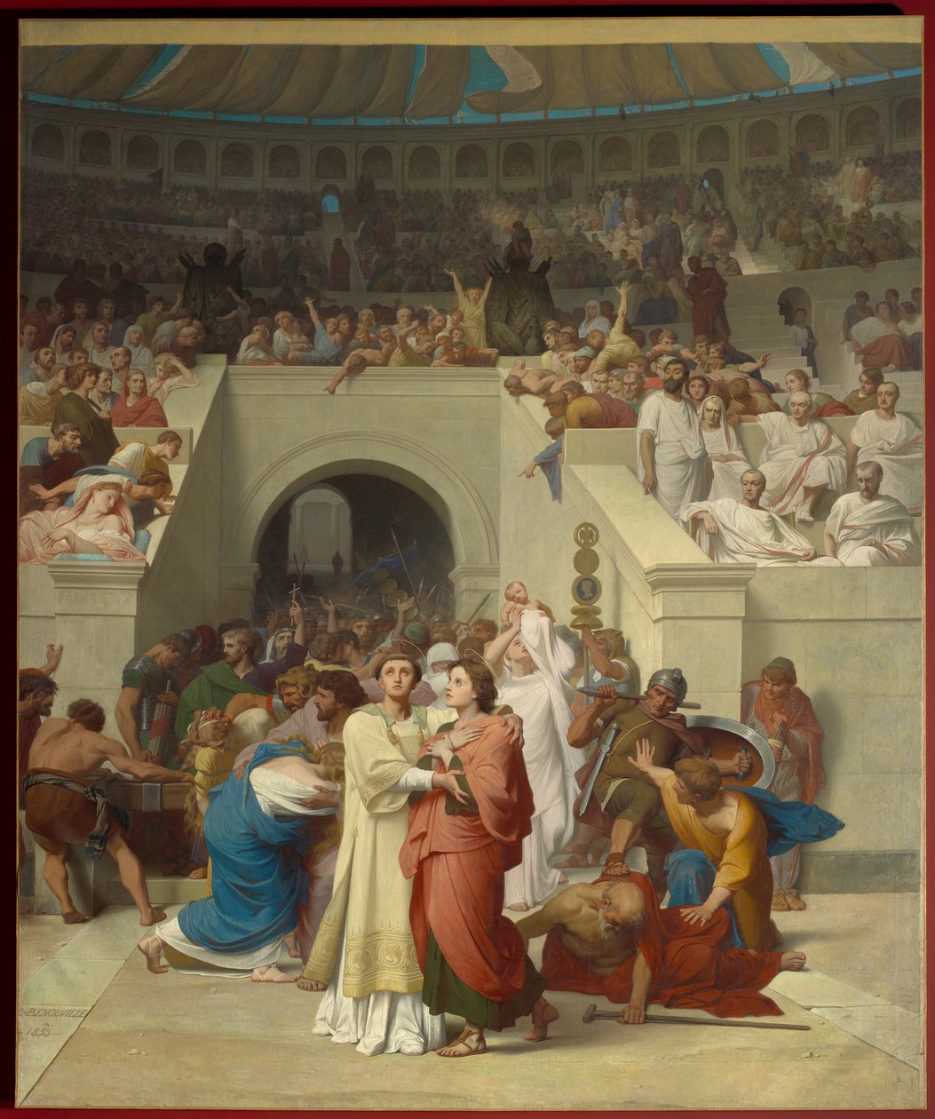 Christian Martyrs Entering the Amphitheatre by Francois Leon Benouville
