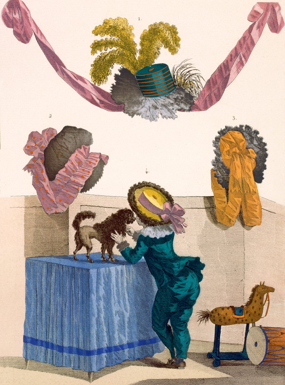 Designs for Hats by Francois Louis Joseph Watteau