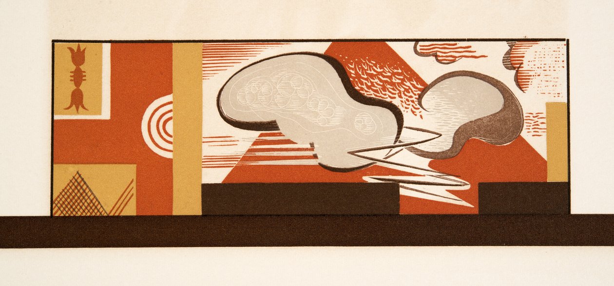 Graphic illustration from Prometheus Bound by Aeschylus, pub. 1941 by Francois Louis Schmied