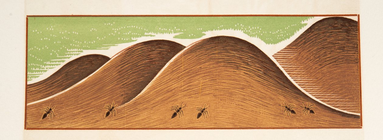 Graphic illustration from Prometheus Bound by Aeschylus, pub. 1941 by Francois Louis Schmied
