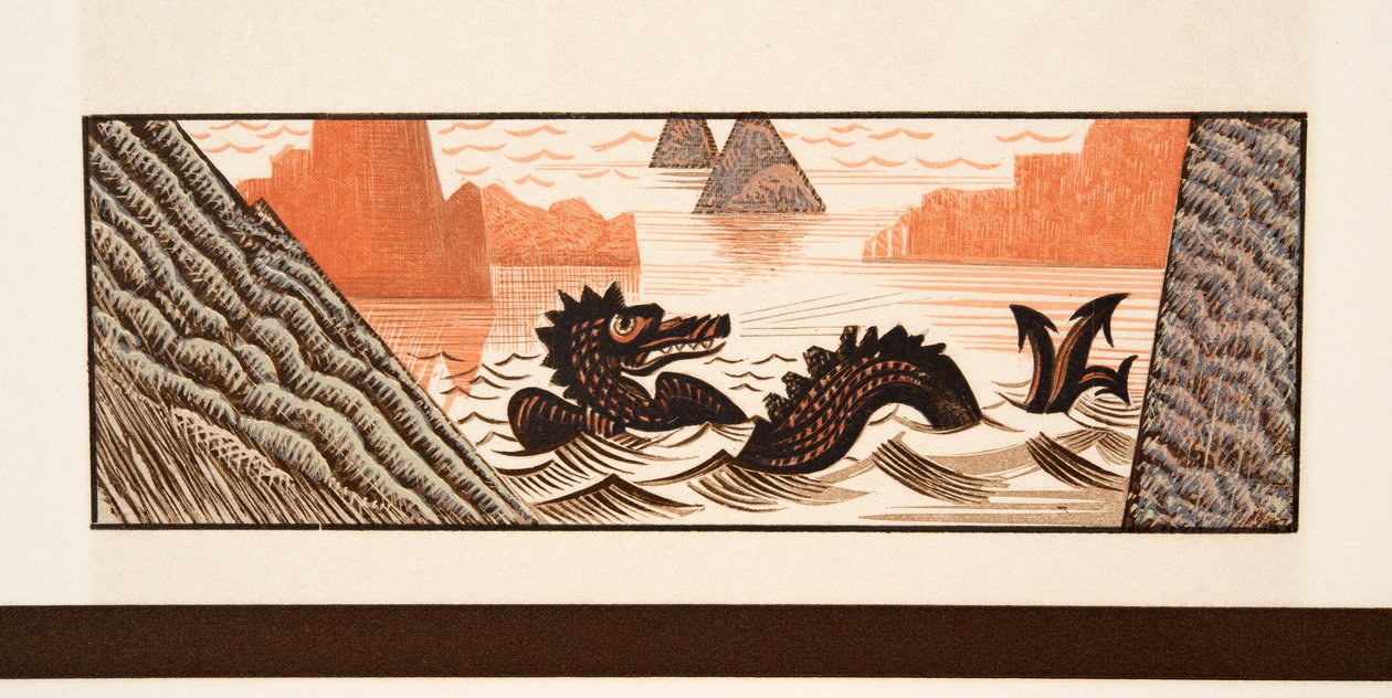 Graphic illustration from Prometheus Bound by Aeschylus, pub. 1941 by Francois Louis Schmied