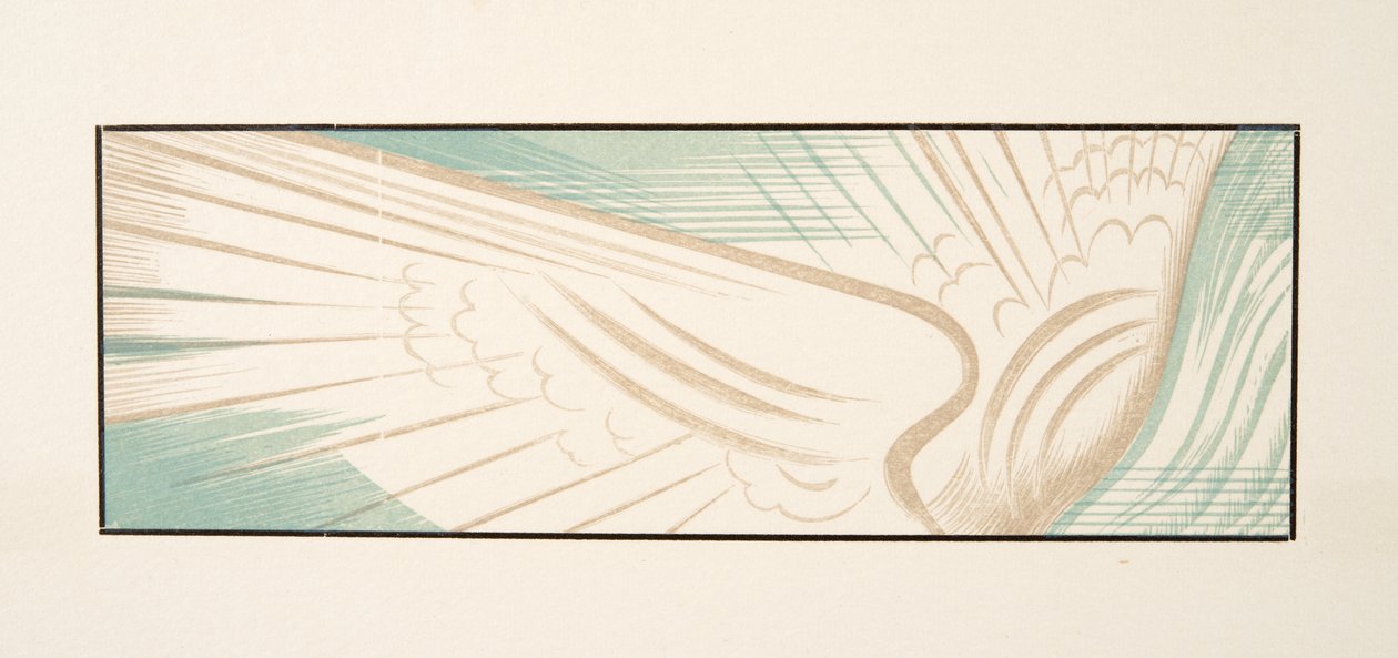 Graphic illustration from Prometheus Bound by Aeschylus, pub. 1941 by Francois Louis Schmied