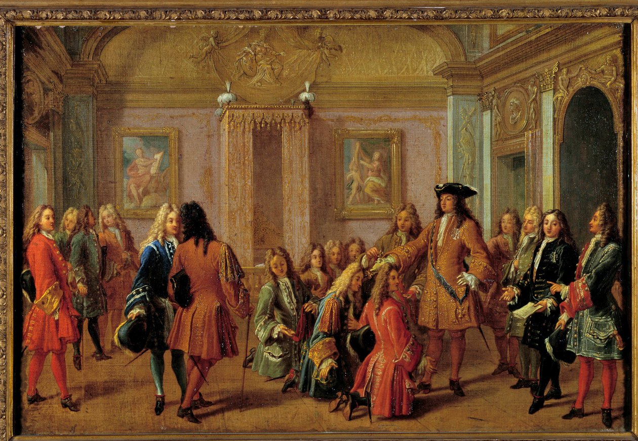 First Promotion of the Knights of the Order of Saint-Louis by Louis XIV in Versailles on 8 May 1693 by Francois Marot
