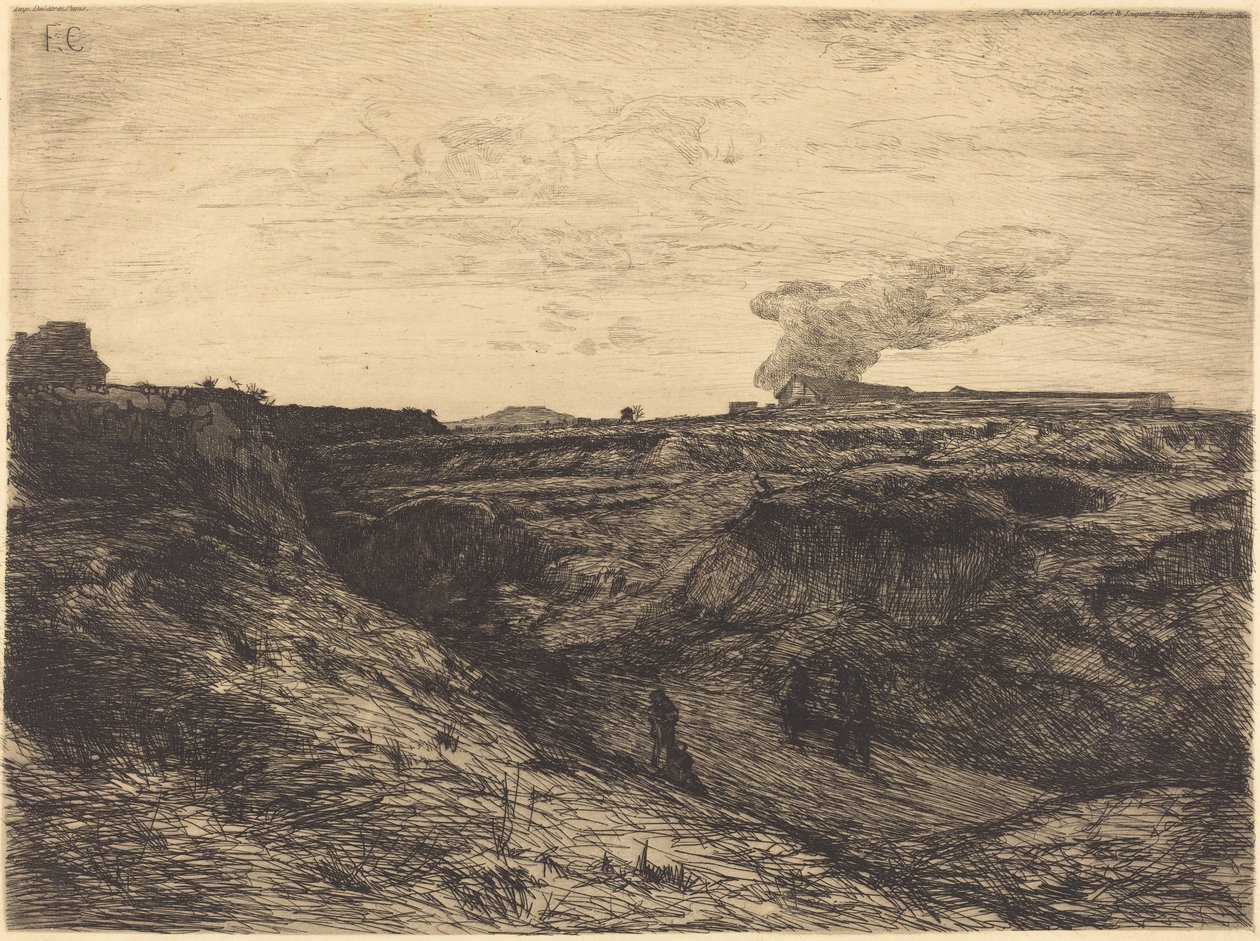 Quarry near Montmartre by Francois Nicolas Chifflart