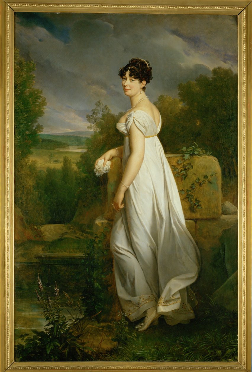 Mme Visconti, wife of the former ambassador of the Cisalpine Republic in France by Francois Pascal Simon Baron Gerard