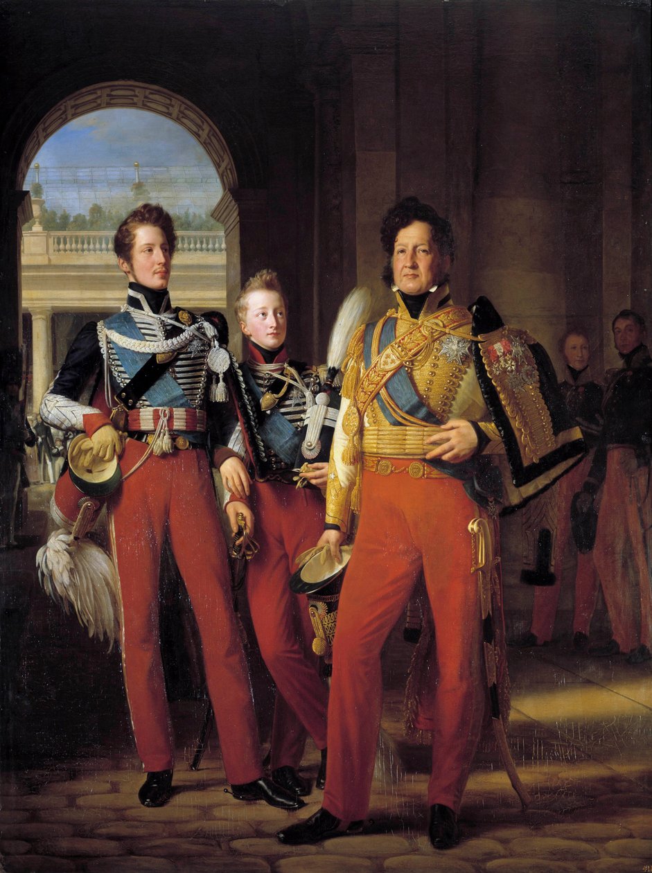 Portraits of Louis-Philippe I and His Sons by Baron François Pascal Simon Gérard