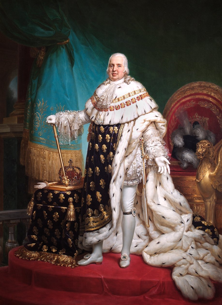 Portrait of King Louis XVIII of France by Francois Pascal Simon Gerard