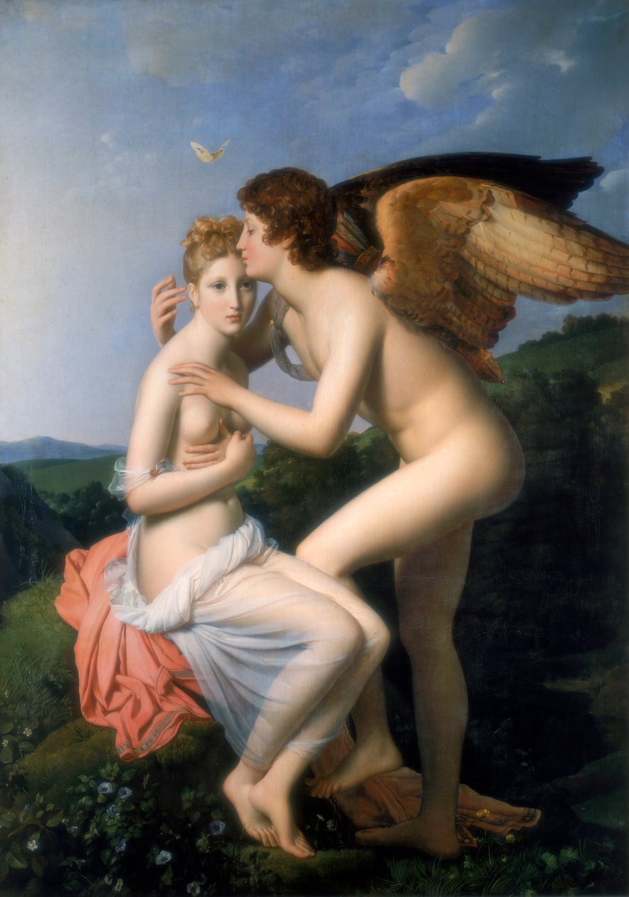 Psyche Receiving the First Kiss of Cupid by Francois Pascal Simon Gerard