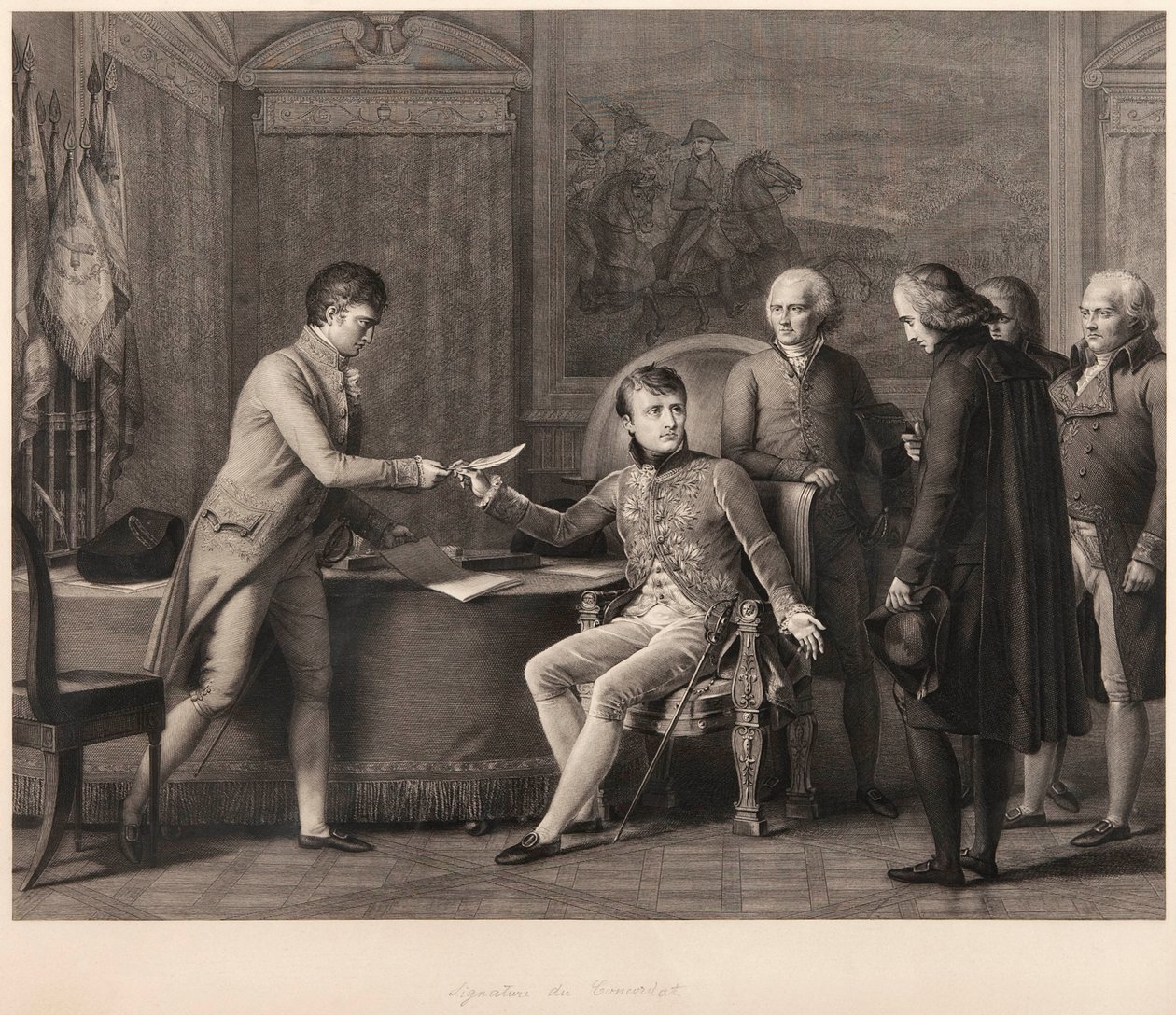 The Signing of the Concordat between France and the Holy See on 15th July 1801 by Francois Pascal Simon Gerard