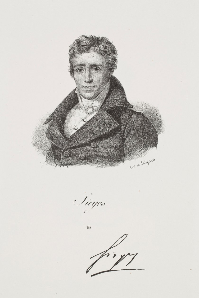 Portrait of Emmanuel Joseph Sieyès by Francois Seraphin Delpech