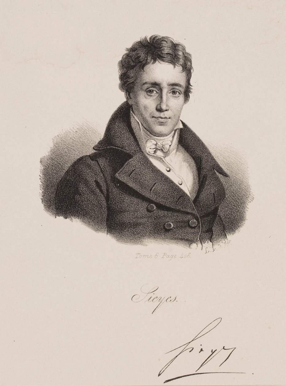 Portrait of Emmanuel Joseph Sieyès by Francois Seraphin Delpech