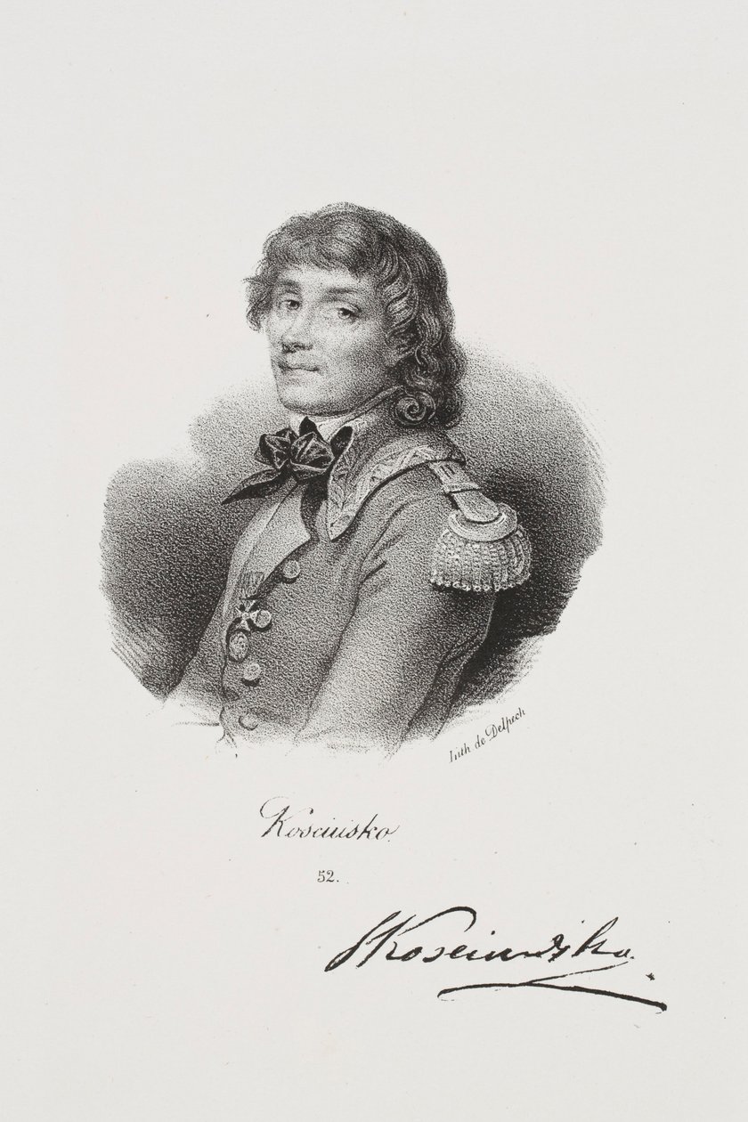 Portrait of the Freedom Fighter Tadeusz Kościuszko by Francois Seraphin Delpech