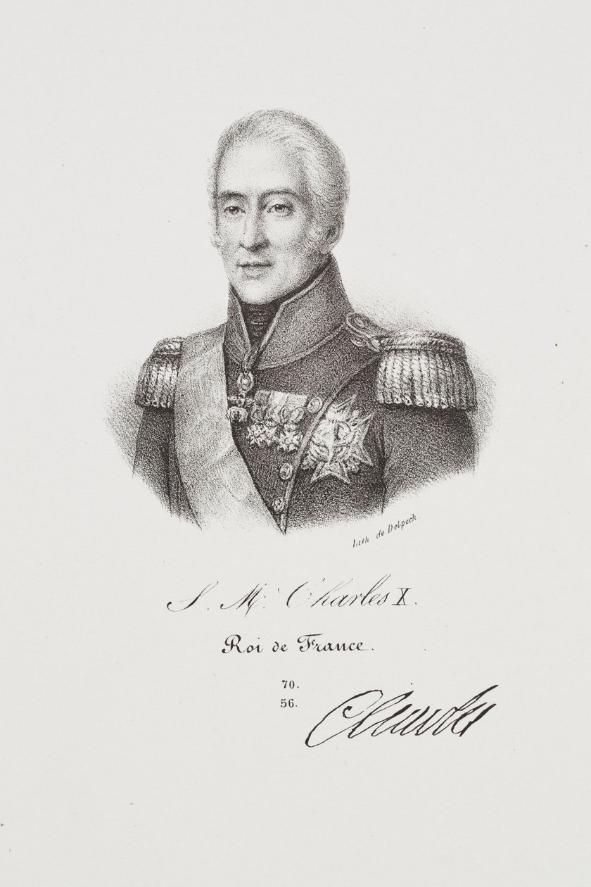 Portrait of King Charles X by Francois Seraphin Delpech