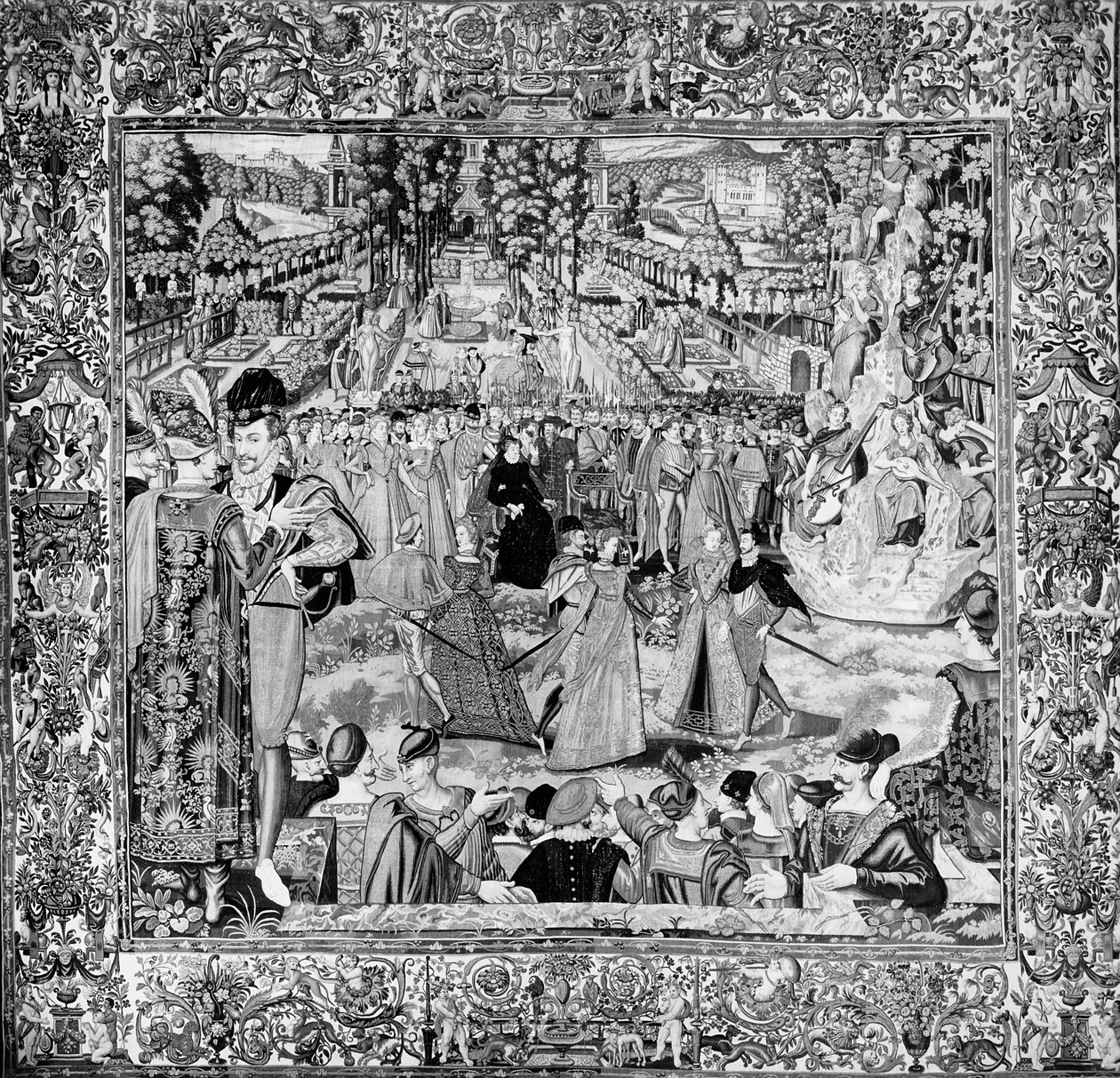 Festival in Honour of the Polish Ambassadors in the Presence of Catherine de Medici and Henri III by Francois after Quesnel